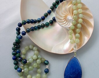 Lapis Lazuli Mala Necklace
