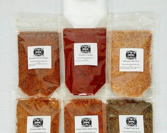 7 delicious BBQ Rubs Sampler
