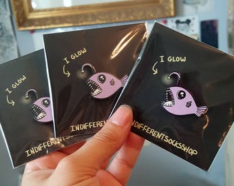 Angler Fish Hard enamel Pin