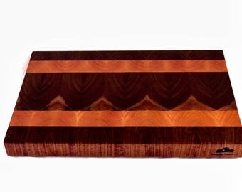 Handmade Walnut and Cherry End Grain Cutting Board