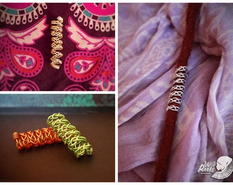 2 dreadlock beads set - Handmade