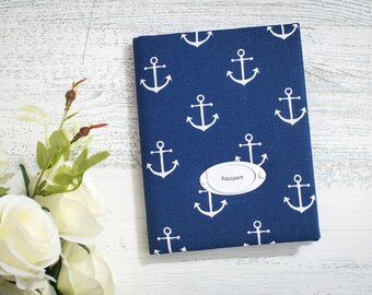 nautical baby shower kids passport cover kids gift kids passport holder passport vegan kid custom passport baby boy gift anchor
