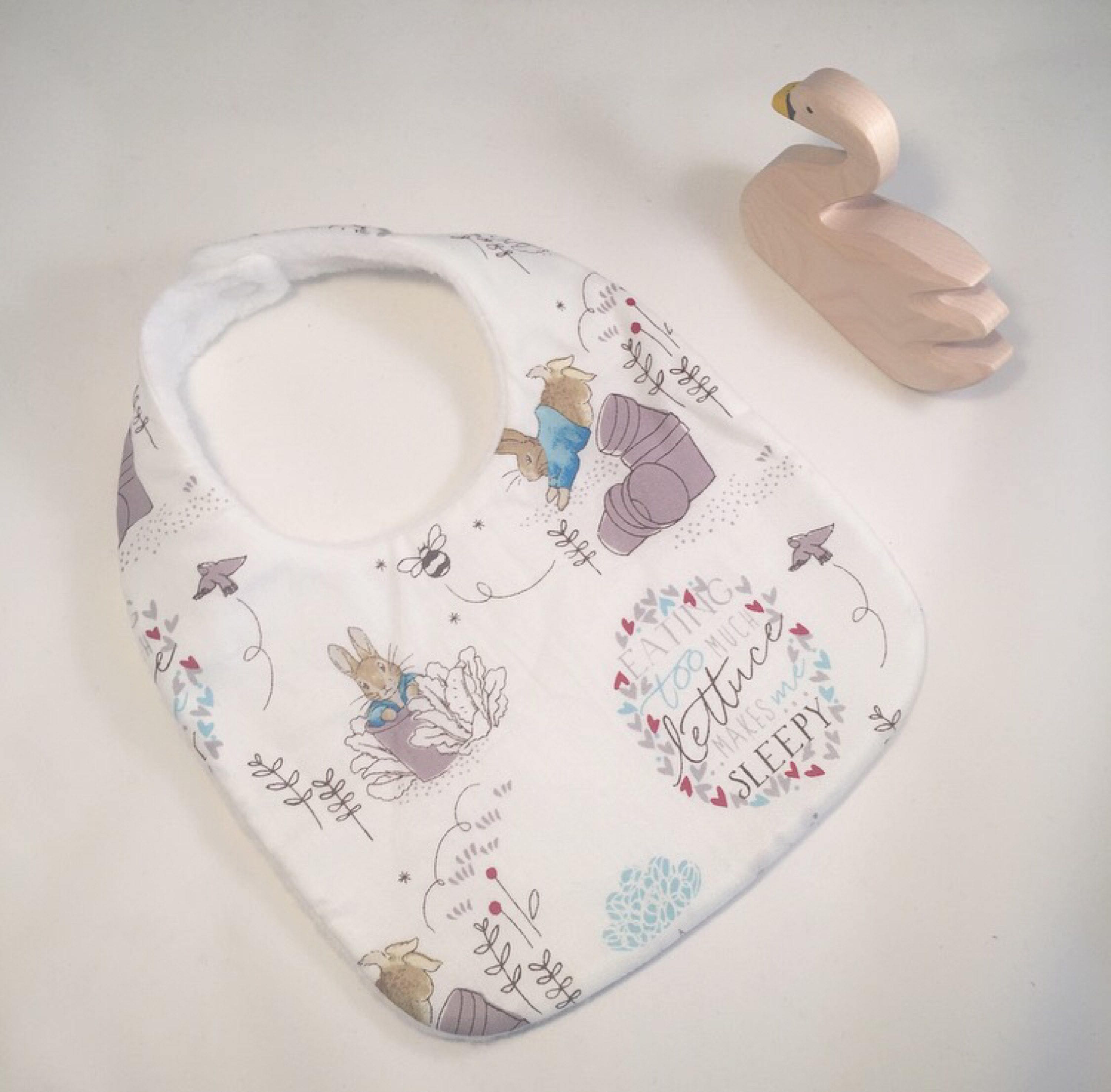 Peter rabbit baby bib beatrix potter baby bibs peter rabbit