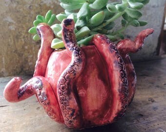 Ceramic Octopus Succulent Planter