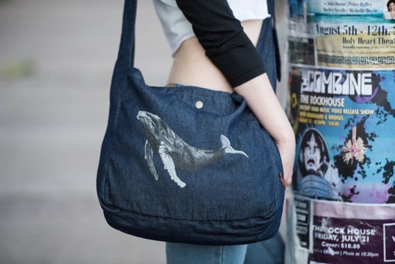 Humpback Whale Cross Body Tote