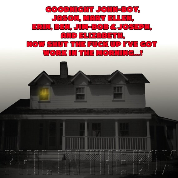 Items similar to Waltons Birthday card, Rude Waltons birthday card