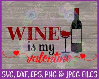 Download Heart Wine Glass Valentine Day Wine SVG cut file silhouette