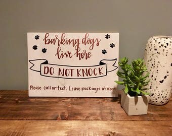 MADE TO ORDER - do not knock door sign!