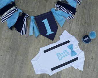 The "Midnight Blues" Baby Boy First Birthday Outfit, Birthday Bowtie Bodysuit, Whale Print, Cake smash, 1st Birthday,1st Birthday Boy, whale