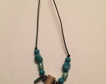 real deer horn necklace very unique
