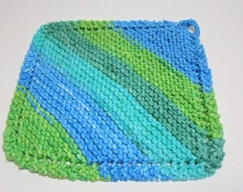 Diagonal dishcloth, knit dishcloth, dishcloth, cotton dishcloth, knitted items, dish towels