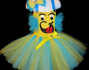 Flounder Halloween Tutu Costume, Fish Costume, Halloween Costume, Halloween Tutu, Halloween Dress, Custom Outfit, Flounder Costume, Flounder