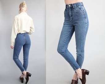 80s skinny jeans | Etsy