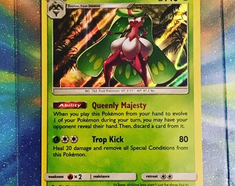 Rare Mint Holo Tsareena Pokemon Card!