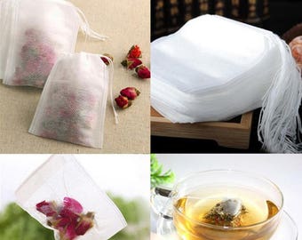 15 tea bags / infusion 7 x 5 cm with DrawString