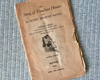 The Story of Vaucluse House and Sir Henry Browne Hayes 1920s Sydney Australian History Fourth Edition Book Australiana Early Australia
