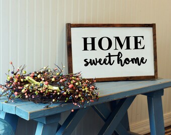 Home Sweet Home Wall Art home sweet home sign | etsy Home Sweet Home Wall Art home sweet home sign | etsy