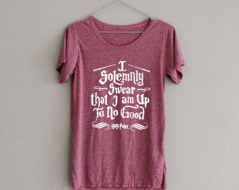 I Solemnly Swear That I Am Up To No Good Shirt Harry Potter Shirt TShirt T-Shirt T Shirt Tee Top