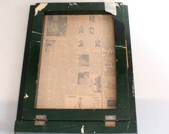 Vintage Silk Screen with Frame