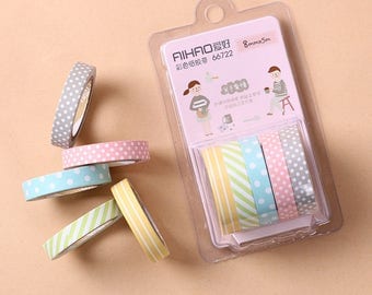 Washi Tape pastel colors-washi tape pastel colors-adhesive tape decorated