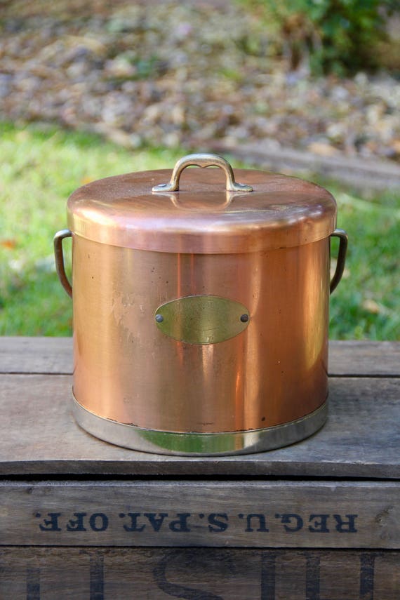 Copper Canister Copper Ice bucket Vintage Copper Ice