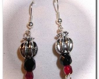 Earrings three tones. Free gift wrapping!