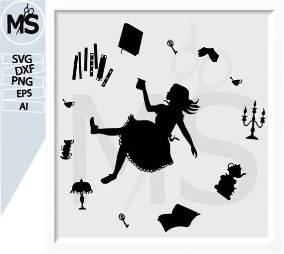 Download 70 % OFF, Alice in wonderland svg, Alice in wonderland Silhouettes, Vector art, instant download ...