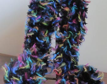 Knit Scarf...Whimsical Feather Boa