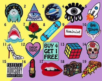 Patches Feminist Patches Iron On Embroidered Patches Iron On Patch Patches For Jackets