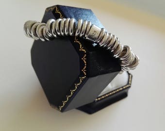 Links of London Look Alike Sweetie Bangle .925 Silver Heavy Quality 69 grms. Silver, 25th Anniversary Gift. Wedding Gift.