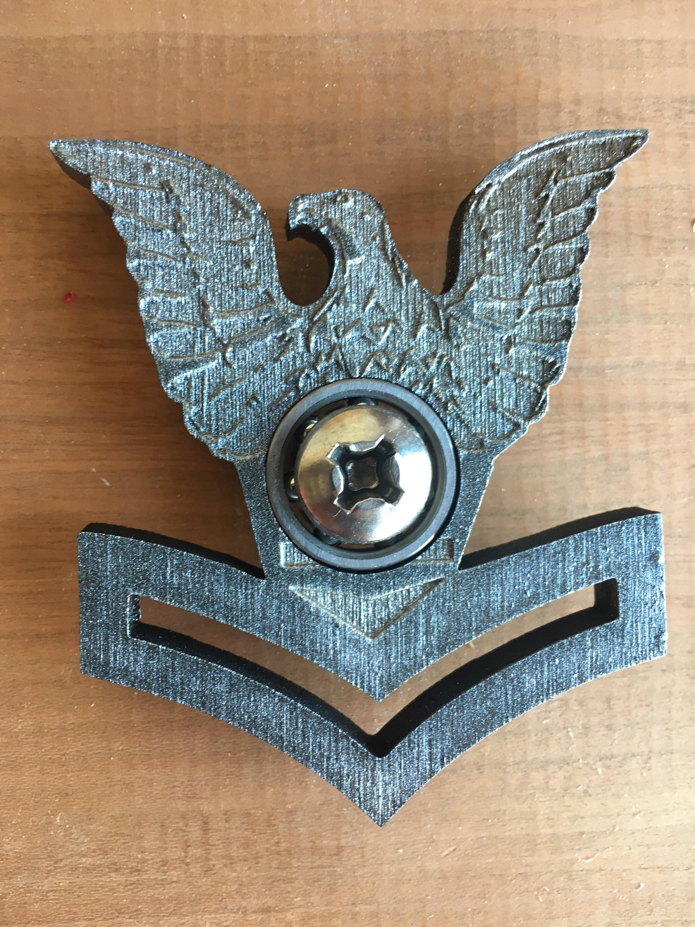 Second class navy crow fidget spinner