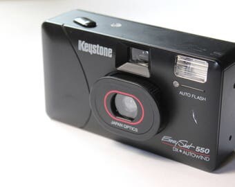 Vintage Keystone Easy Shot 550 35mm Compact Point and Shoot Film Camera