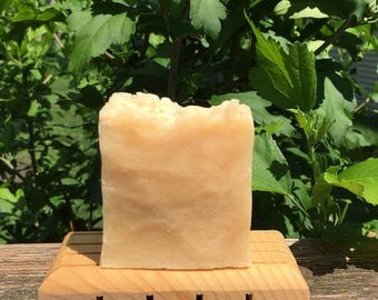 Beer Soap (Handmade Soap, Made With Beer, Scented With Musk, Dye Free, Musk Scented Soap, Hot Process, No Added Color)