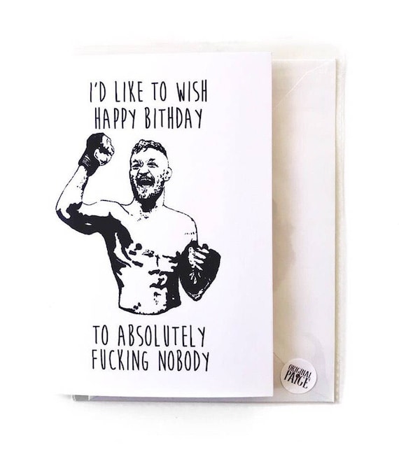 Conor Mcgregor Birthday card