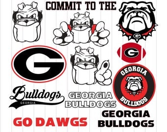 INSTANT DOWNLOAD - Georgia Bulldogs, Georgia Bulldogs Svg, Georgia Bulldogs Monogram, Georgia Svg, Georgia Clipart, Georgia, Bulldogs