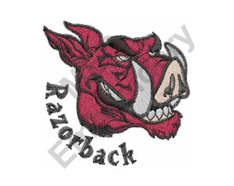 Razorback - Machine Embroidery Design, Mascot