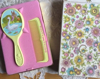 SALE!NIB, Vintage Avon "Her Prettiness" Brush and Comb Set, 1969