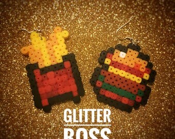 Burger and Fries Earrings (set of two)