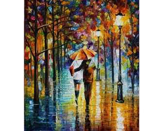 Couple park painting | Etsy