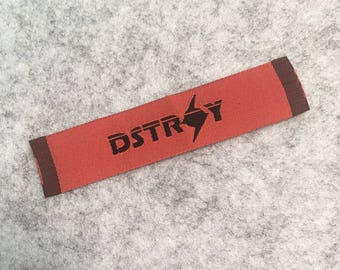 100 Custom Woven Tags, Fabric Clothing Label, Custom Sew In Labels, Damask Fabric Labels, Custom Woven Sewing Labels, Woven Label Custom