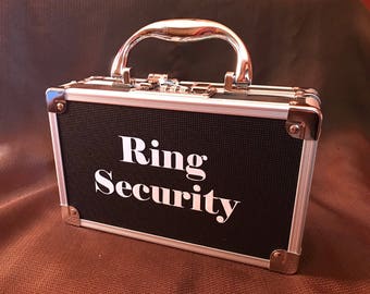 Ring Security Case, Ring Bearer Box for Wedding, Ring Security Lock Box