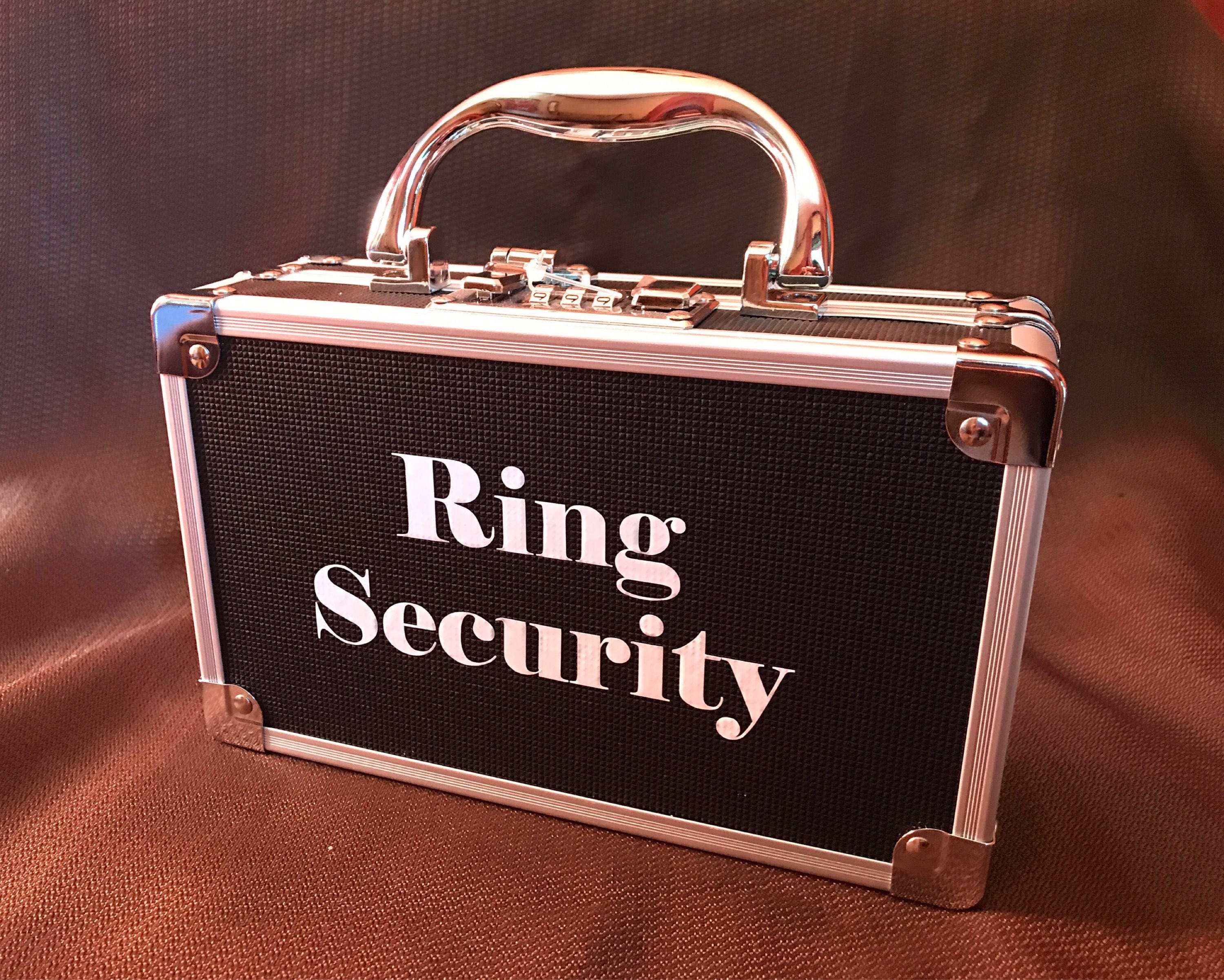 Ring Security Case Ring Bearer Box for Wedding Ring Security