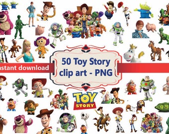 INSTANT DL- 50x Toy Story Disney - printable Digital Clipart Graphic Instant Download