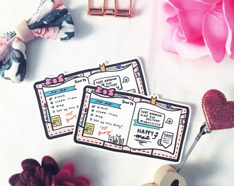 Travelers Notebook Planning Diecut
