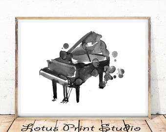 Piano print | Etsy