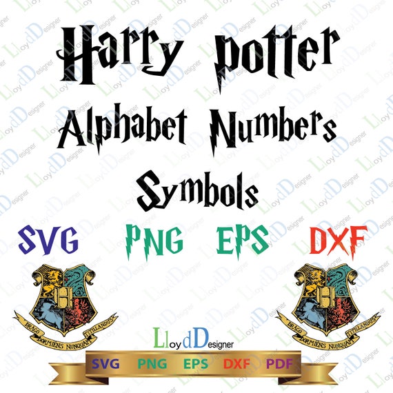 Harry Potter Font SVG Harry Potter Alphabet SVG Harry Potter