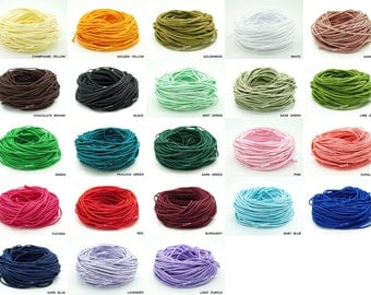 2MM Chinese Knot Nylon Cord Shamballa Macrame Beading Kumihimo String 20 Yards Skein - Pick Your Color!