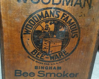 a very nice old bee smoker