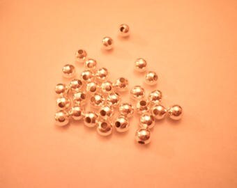 25 4 mm silver metal spacer beads