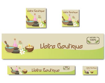 Natural aesthetic organic goods Etsy Shop banner